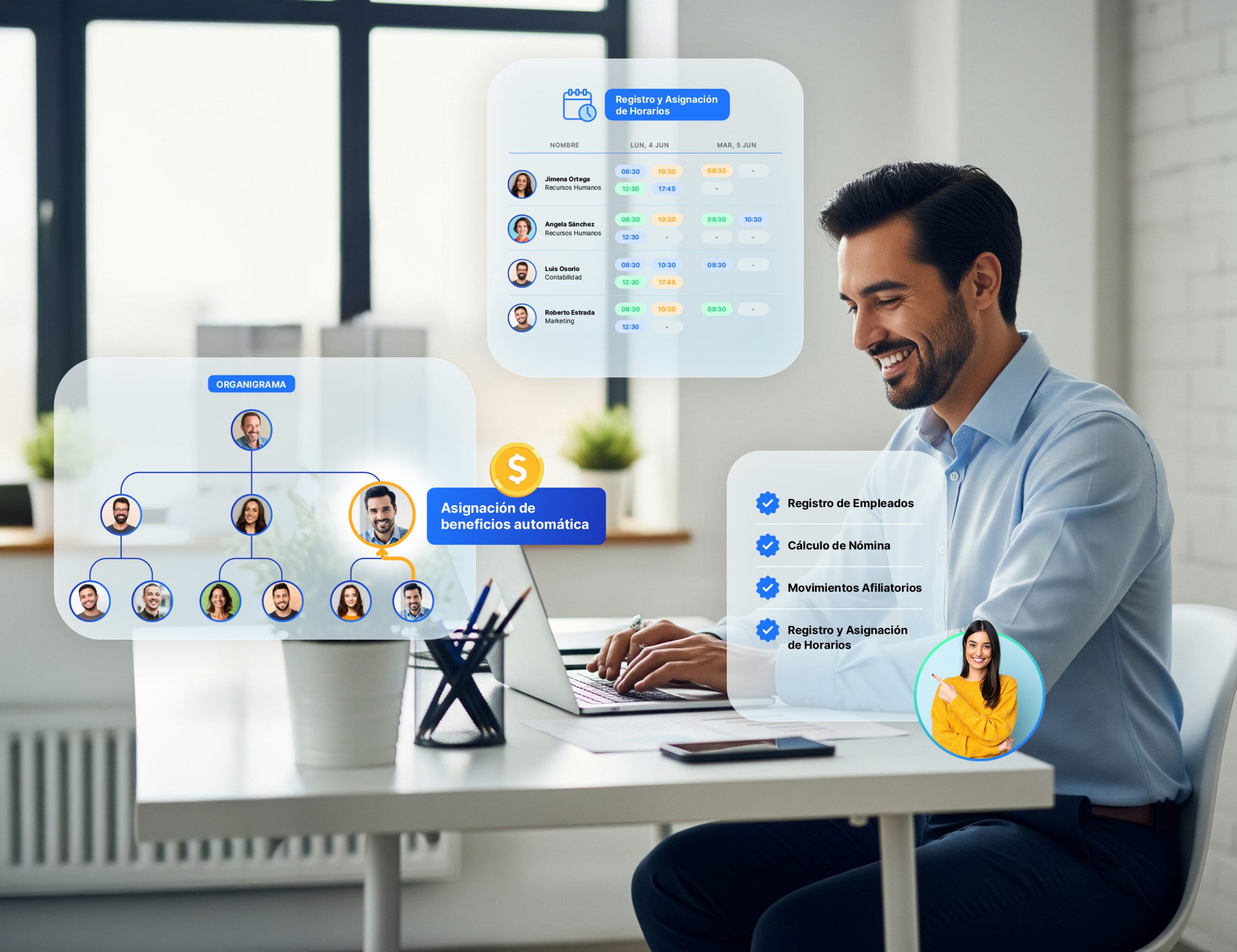 Empresario trabajando con Jobsuite